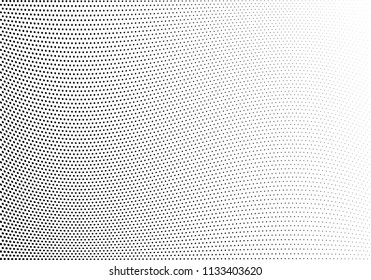 Abstract halftone wave dotted background. Halftone twisted grunge pattern, dot, circle.  Vector modern optical halftone pop art texture for poster, business card, cover, label mock-up, sticker layout