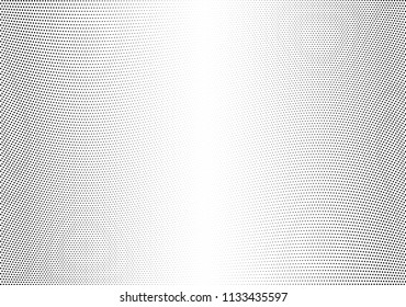Abstract halftone wave dotted background. Halftone twisted grunge pattern, dot, circle.  Vector modern optical halftone pop art texture for poster, business card, cover, label mock-up, sticker layout