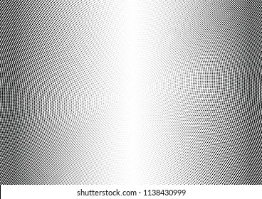 Abstract halftone wave dotted background. Halftone twisted grunge pattern, dot, circle.  Vector modern optical halftone pop art texture for poster, business card, cover, label mock-up, sticker layout