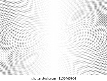 Abstract halftone wave dotted background. Halftone twisted grunge pattern, dot, circle.  Vector modern optical halftone pop art texture for poster, business card, cover, label mock-up, sticker layout