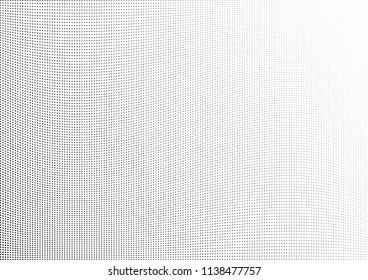 Abstract halftone wave dotted background. Halftone twisted grunge pattern, dot, circle.  Vector modern optical halftone pop art texture for poster, business card, cover, label mock-up, sticker layout
