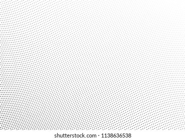 Abstract halftone wave dotted background. Halftone twisted grunge pattern, dot, circle.  Vector modern optical halftone pop art texture for poster, business card, cover, label mock-up, sticker layout