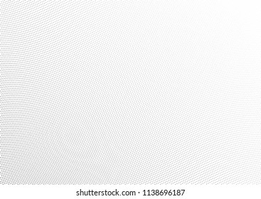 Abstract halftone wave dotted background. Halftone twisted grunge pattern, dot, circle.  Vector modern optical halftone pop art texture for poster, business card, cover, label mock-up, sticker layout