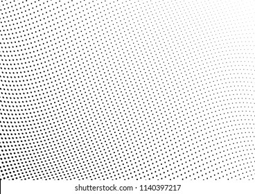 Abstract halftone wave dotted background. Halftone twisted grunge pattern, dot, circle.  Vector modern optical halftone pop art texture for poster, business card, cover, label mock-up, sticker layout