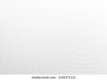 Abstract halftone wave dotted background. Halftone twisted grunge pattern, dot, circle.  Vector modern optical halftone pop art texture for poster, business card, cover, label mock-up, sticker layout