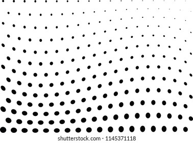 Abstract halftone wave dotted background. Halftone twisted grunge pattern, dot, circle.  Vector modern optical halftone pop art texture for poster, business card, cover, label mock-up, sticker layout