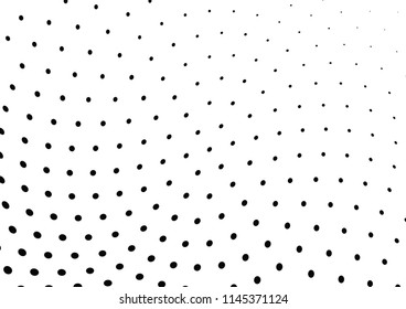 Abstract halftone wave dotted background. Halftone twisted grunge pattern, dot, circle.  Vector modern optical halftone pop art texture for poster, business card, cover, label mock-up, sticker layout