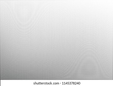 Abstract halftone wave dotted background. Halftone twisted grunge pattern, dot, circle.  Vector modern optical halftone pop art texture for poster, business card, cover, label mock-up, sticker layout