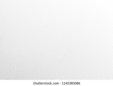 Abstract halftone wave dotted background. Halftone twisted grunge pattern, dot, circle.  Vector modern optical halftone pop art texture for poster, business card, cover, label mock-up, sticker layout