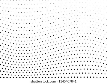 Abstract halftone wave dotted background. Halftone twisted grunge pattern, dot, circle.  Vector modern optical halftone pop art texture for poster, business card, cover, label mock-up, sticker layout