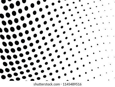 Abstract halftone wave dotted background. Halftone twisted grunge pattern, dot, circle.  Vector modern optical halftone pop art texture for poster, business card, cover, label mock-up, sticker layout
