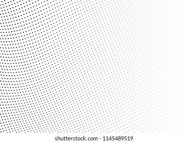 Abstract halftone wave dotted background. Halftone twisted grunge pattern, dot, circle.  Vector modern optical halftone pop art texture for poster, business card, cover, label mock-up, sticker layout