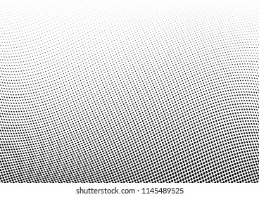Abstract halftone wave dotted background. Halftone twisted grunge pattern, dot, circle.  Vector modern optical halftone pop art texture for poster, business card, cover, label mock-up, sticker layout