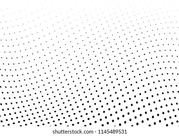 Abstract halftone wave dotted background. Halftone twisted grunge pattern, dot, circle.  Vector modern optical halftone pop art texture for poster, business card, cover, label mock-up, sticker layout