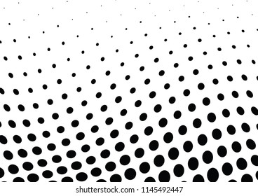 Abstract halftone wave dotted background. Halftone twisted grunge pattern, dot, circle.  Vector modern optical halftone pop art texture for poster, business card, cover, label mock-up, sticker layout