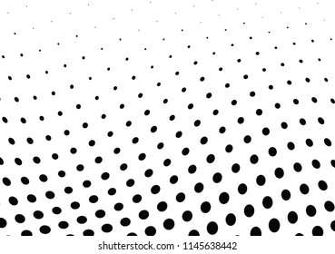 Abstract halftone wave dotted background. Halftone twisted grunge pattern, dot, circle.  Vector modern optical halftone pop art texture for poster, business card, cover, label mock-up, sticker layout