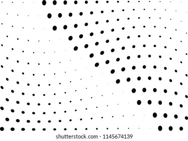 Abstract halftone wave dotted background. Halftone twisted grunge pattern, dot, circle.  Vector modern optical halftone pop art texture for poster, business card, cover, label mock-up, sticker layout