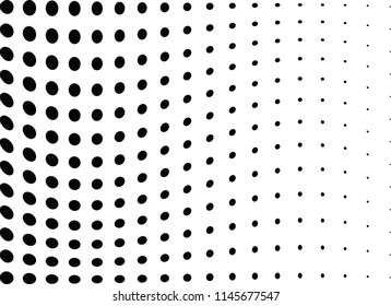 Abstract halftone wave dotted background. Halftone twisted grunge pattern, dot, circle.  Vector modern optical halftone pop art texture for poster, business card, cover, label mock-up, sticker layout