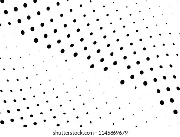 Abstract halftone wave dotted background. Halftone twisted grunge pattern, dot, circle.  Vector modern optical halftone pop art texture for poster, business card, cover, label mock-up, sticker layout