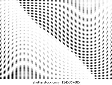 Abstract halftone wave dotted background. Halftone twisted grunge pattern, dot, circle.  Vector modern optical halftone pop art texture for poster, business card, cover, label mock-up, sticker layout