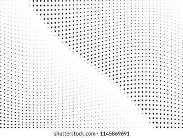Abstract halftone wave dotted background. Halftone twisted grunge pattern, dot, circle.  Vector modern optical halftone pop art texture for poster, business card, cover, label mock-up, sticker layout