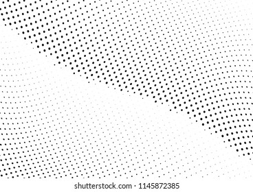 Abstract halftone wave dotted background. Halftone twisted grunge pattern, dot, circle.  Vector modern optical halftone pop art texture for poster, business card, cover, label mock-up, sticker layout