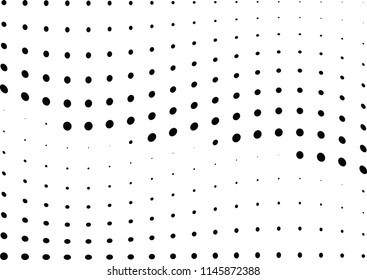 Abstract halftone wave dotted background. Halftone twisted grunge pattern, dot, circle.  Vector modern optical halftone pop art texture for poster, business card, cover, label mock-up, sticker layout