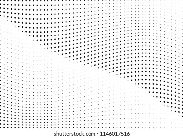 Abstract halftone wave dotted background. Halftone twisted grunge pattern, dot, circle.  Vector modern optical halftone pop art texture for poster, business card, cover, label mock-up, sticker layout
