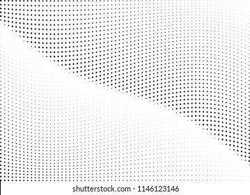 Abstract halftone wave dotted background. Halftone twisted grunge pattern, dot, circle.  Vector modern optical halftone pop art texture for poster, business card, cover, label mock-up, sticker layout