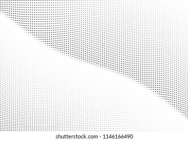 Abstract halftone wave dotted background. Halftone twisted grunge pattern, dot, circle.  Vector modern optical halftone pop art texture for poster, business card, cover, label mock-up, sticker layout