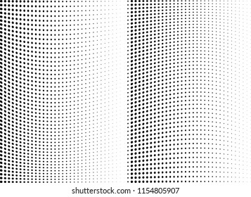 Abstract halftone wave dotted background. Halftone twisted grunge pattern, dot, circle.  Vector modern optical halftone pop art texture for poster, business card, cover, label mock-up, sticker layout