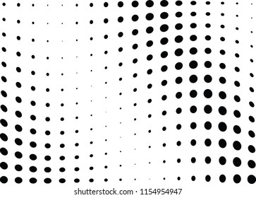 Abstract halftone wave dotted background. Halftone twisted grunge pattern, dot, circle.  Vector modern optical halftone pop art texture for poster, business card, cover, label mock-up, sticker layout
