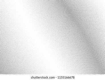 Abstract halftone wave dotted background. Halftone twisted grunge pattern, dot, circle.  Vector modern optical halftone pop art texture for poster, business card, cover, label mock-up, sticker layout