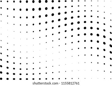 Abstract halftone wave dotted background. Halftone twisted grunge pattern, dot, circle.  Vector modern optical halftone pop art texture for poster, business card, cover, label mock-up, sticker layout