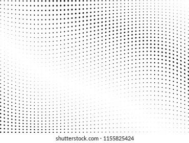 Abstract halftone wave dotted background. Halftone twisted grunge pattern, dot, circle.  Vector modern optical halftone pop art texture for poster, business card, cover, label mock-up, sticker layout