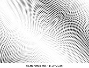 Abstract halftone wave dotted background. Halftone twisted grunge pattern, dot, circle.  Vector modern optical halftone pop art texture for poster, business card, cover, label mock-up, sticker layout