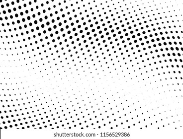 Abstract halftone wave dotted background. Halftone twisted grunge pattern, dot, circle.  Vector modern optical halftone pop art texture for poster, business card, cover, label mock-up, sticker layout