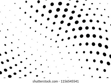 Abstract halftone wave dotted background. Halftone twisted grunge pattern, dot, circle.  Vector modern optical halftone pop art texture for poster, business card, cover, label mock-up, sticker layout
