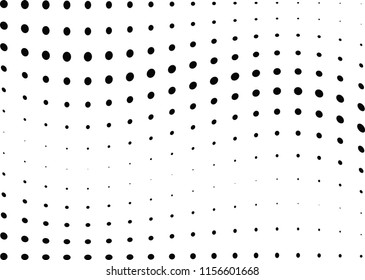 Abstract halftone wave dotted background. Halftone twisted grunge pattern, dot, circle.  Vector modern optical halftone pop art texture for poster, business card, cover, label mock-up, sticker layout