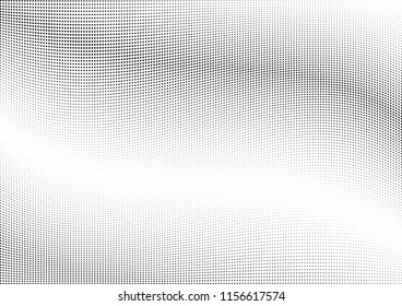 Abstract halftone wave dotted background. Halftone twisted grunge pattern, dot, circle.  Vector modern optical halftone pop art texture for poster, business card, cover, label mock-up, sticker layout