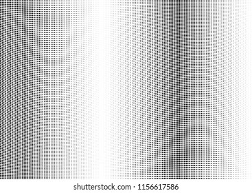 Abstract halftone wave dotted background. Halftone twisted grunge pattern, dot, circle.  Vector modern optical halftone pop art texture for poster, business card, cover, label mock-up, sticker layout