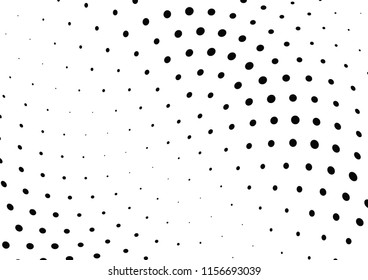 Abstract halftone wave dotted background. Halftone twisted grunge pattern, dot, circle.  Vector modern optical halftone pop art texture for poster, business card, cover, label mock-up, sticker layout