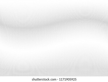 Abstract halftone wave dotted background. Halftone twisted grunge pattern, dot, circle.  Vector modern optical halftone pop art texture for poster, business card, cover, label mock-up, sticker layout