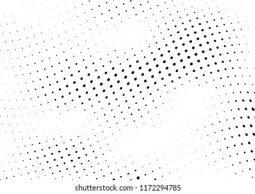 Abstract halftone wave dotted background. Halftone twisted grunge pattern, dot, circle.  Vector modern optical halftone pop art texture for poster, business card, cover, label mock-up, sticker layout