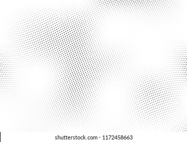 Abstract halftone wave dotted background. Halftone twisted grunge pattern, dot, circle.  Vector modern optical halftone pop art texture for poster, business card, cover, label mock-up, sticker layout