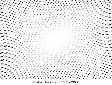 Abstract halftone wave dotted background. Halftone twisted grunge pattern, dot, circle.  Vector modern optical halftone pop art texture for poster, business card, cover, label mock-up, sticker layout