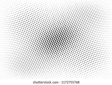 Abstract halftone wave dotted background. Halftone twisted grunge pattern, dot, circle.  Vector modern optical halftone pop art texture for poster, business card, cover, label mock-up, sticker layout