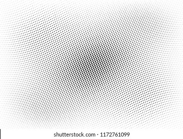 Abstract halftone wave dotted background. Halftone twisted grunge pattern, dot, circle.  Vector modern optical halftone pop art texture for poster, business card, cover, label mock-up, sticker layout