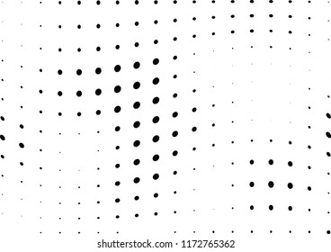 Abstract halftone wave dotted background. Halftone twisted grunge pattern, dot, circle.  Vector modern optical halftone pop art texture for poster, business card, cover, label mock-up, sticker layout