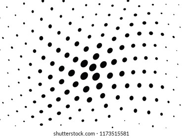 Abstract halftone wave dotted background. Halftone twisted grunge pattern, dot, circle.  Vector modern optical halftone pop art texture for poster, business card, cover, label mock-up, sticker layout